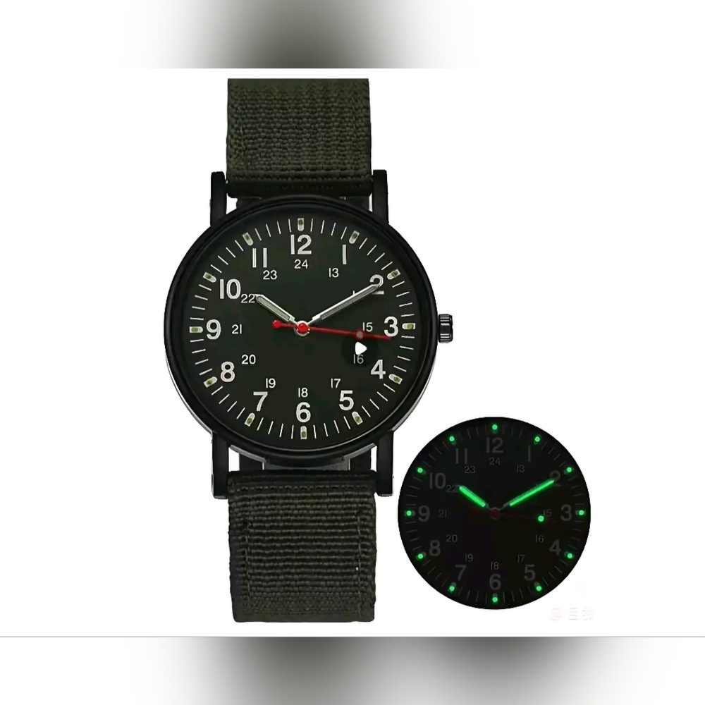 3 US Army Field Watch 1970's Style - Green, Black, & Navy Blue - Picture 2 of 16